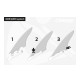 MINI QUICK SKEG FIN 7" - Grey Color - HSPCNO000207 - hydrosport Cressi